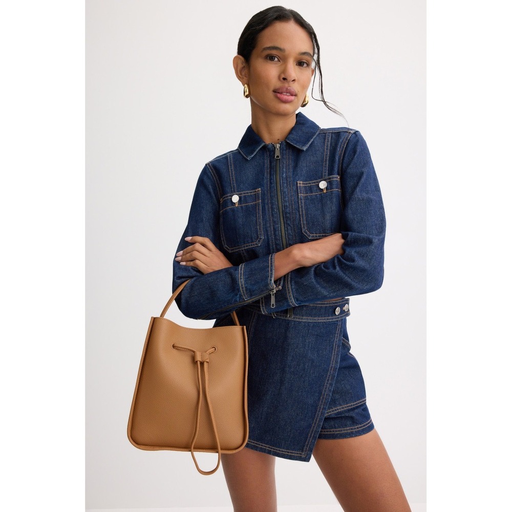 Brown 3.1 Phillip Lim Soleil Small Bucket Bag Drawstring Bag